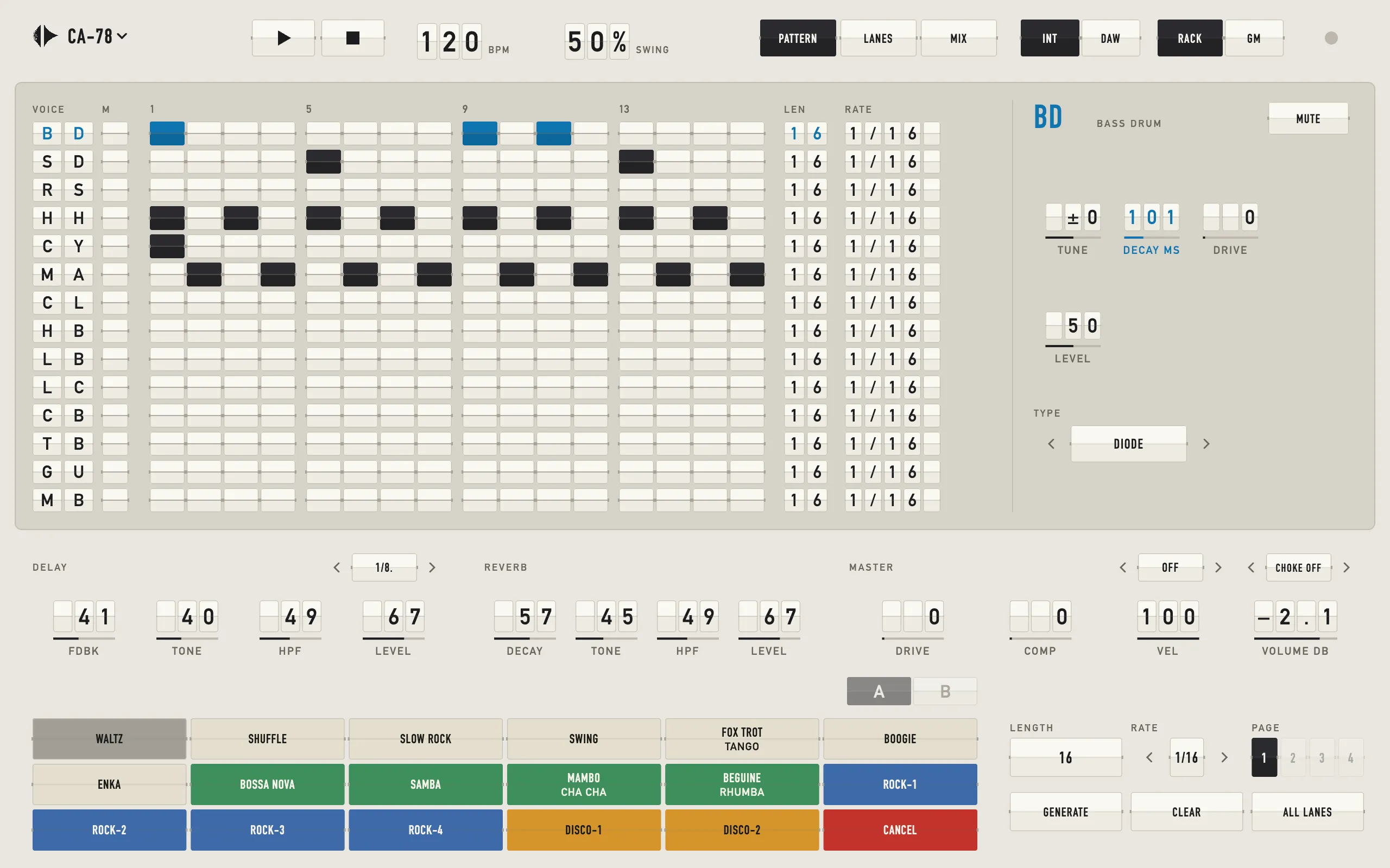 CA-78, Departures skin, light theme