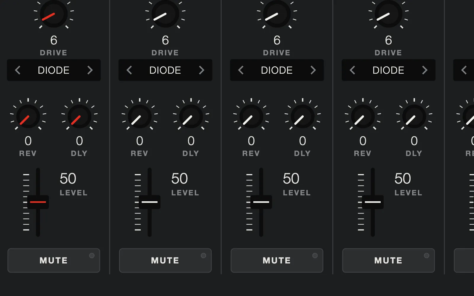 6A6, Drumatix skin, dark theme