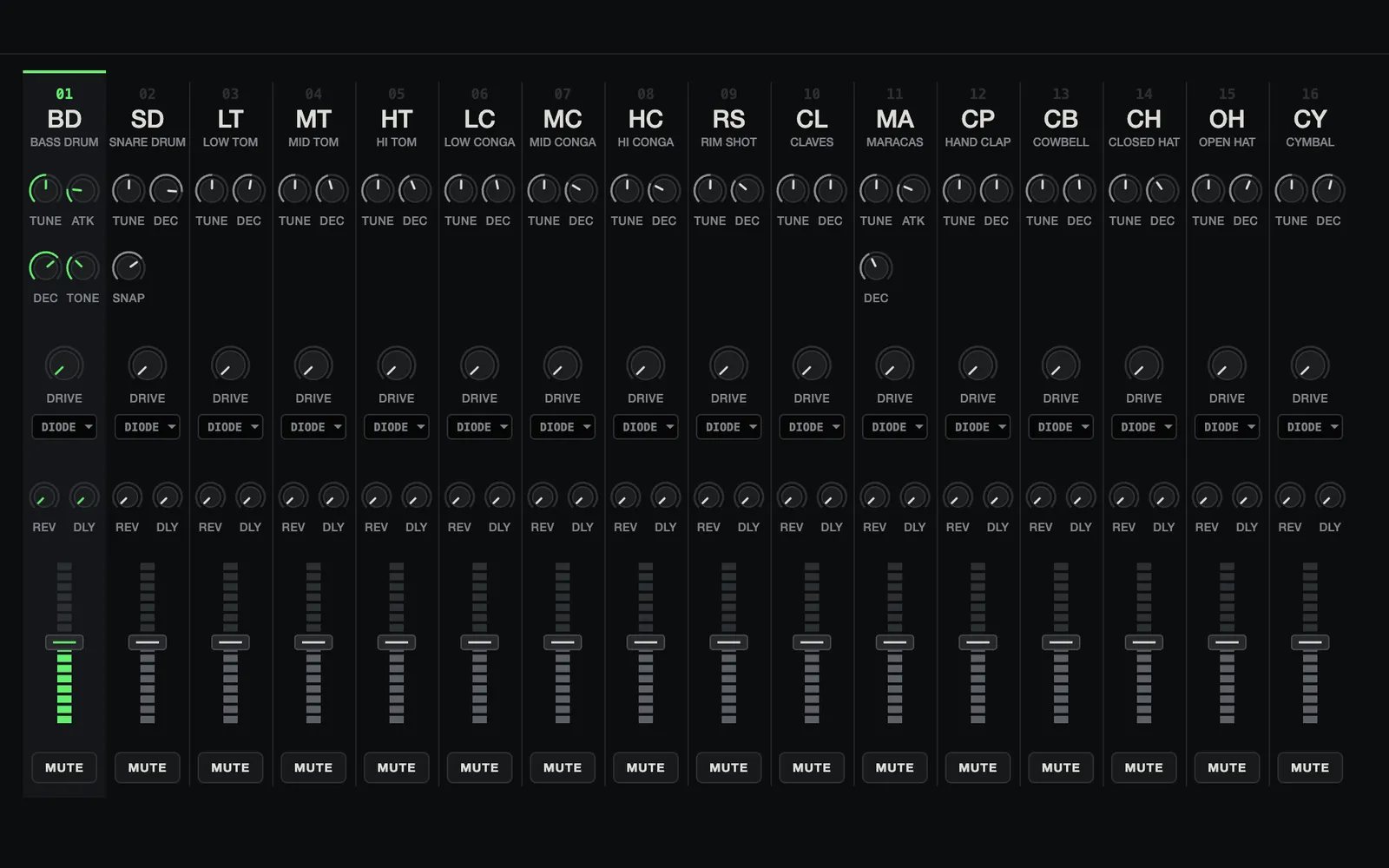 8A8, Full Control skin, dark theme