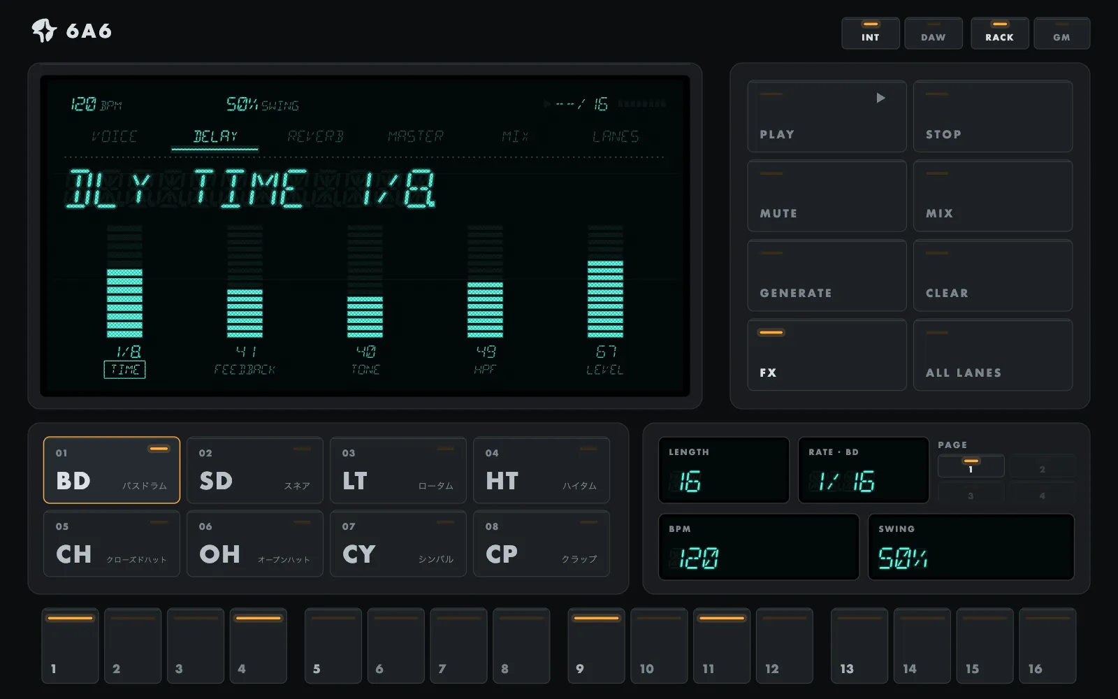 6A6, Tyrell skin, dark theme