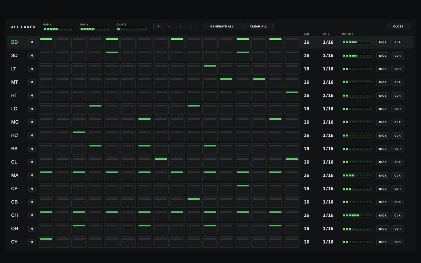 8A8, Full Control skin, dark theme