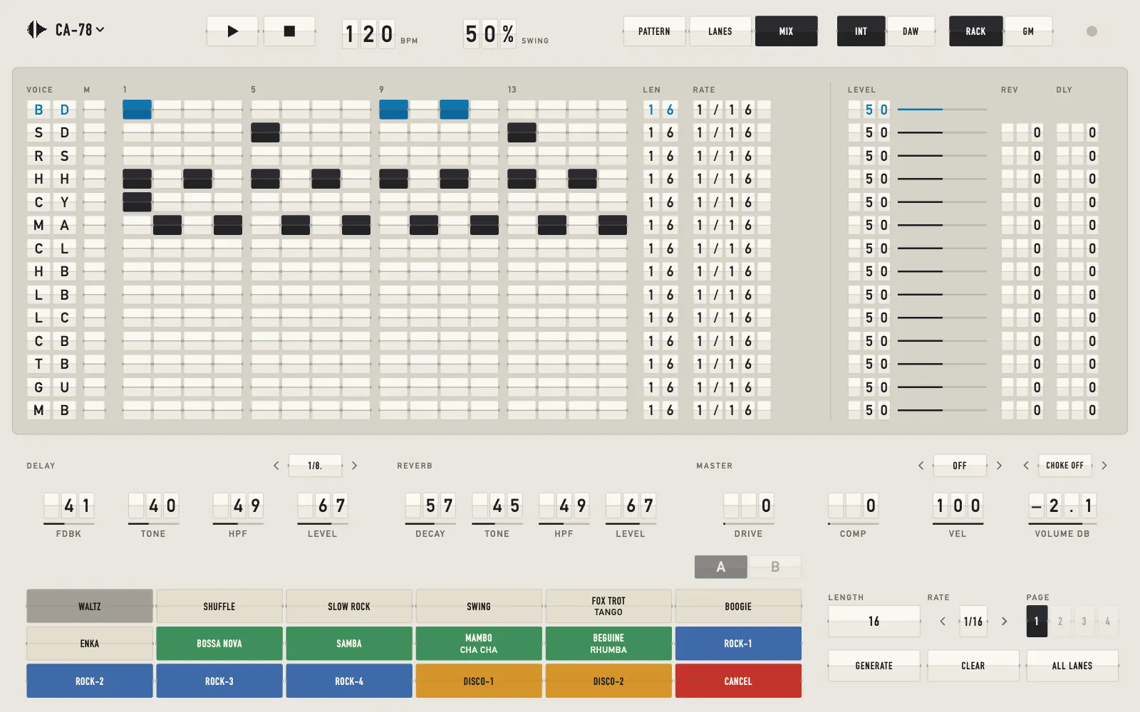 CA-78, Departures skin, light theme