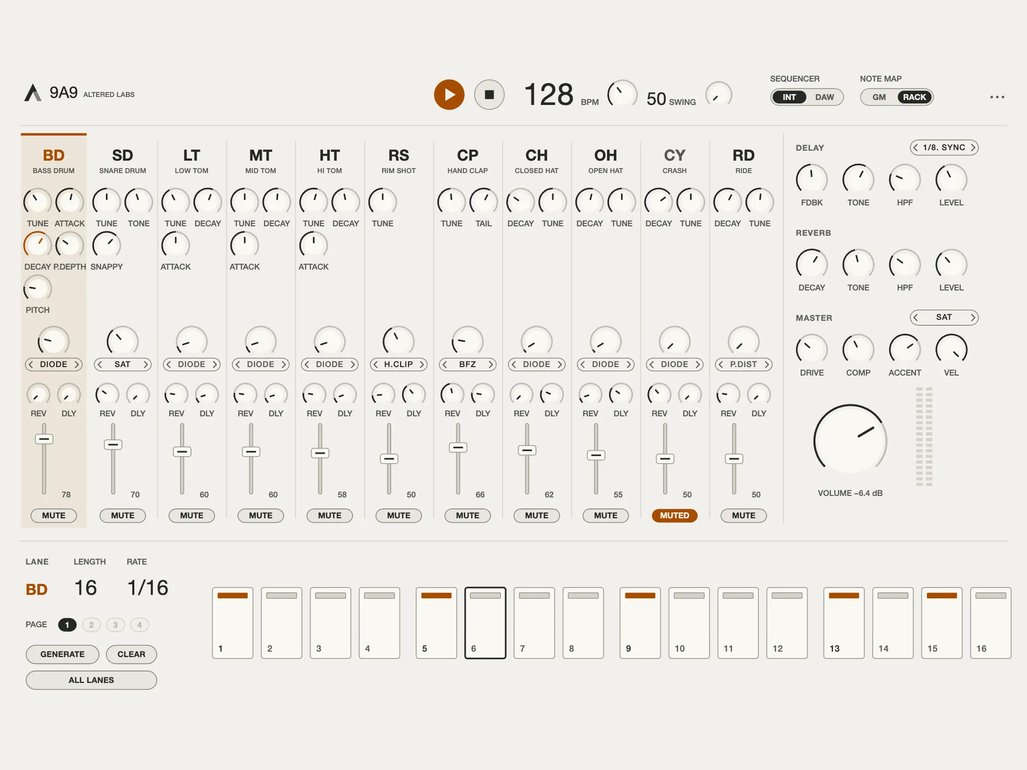 9A9, Lumen skin, light theme