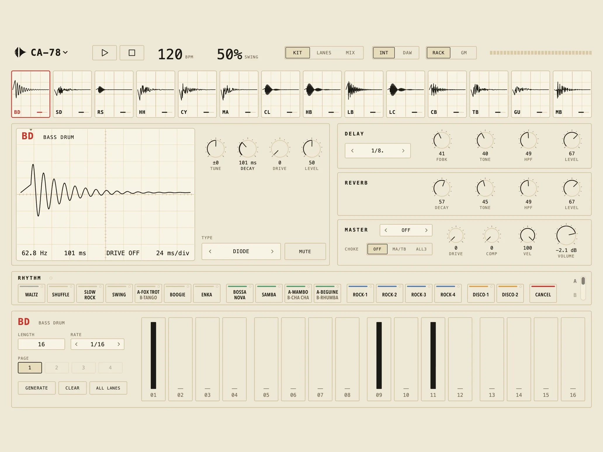 CA-78, Phosphor skin, light theme