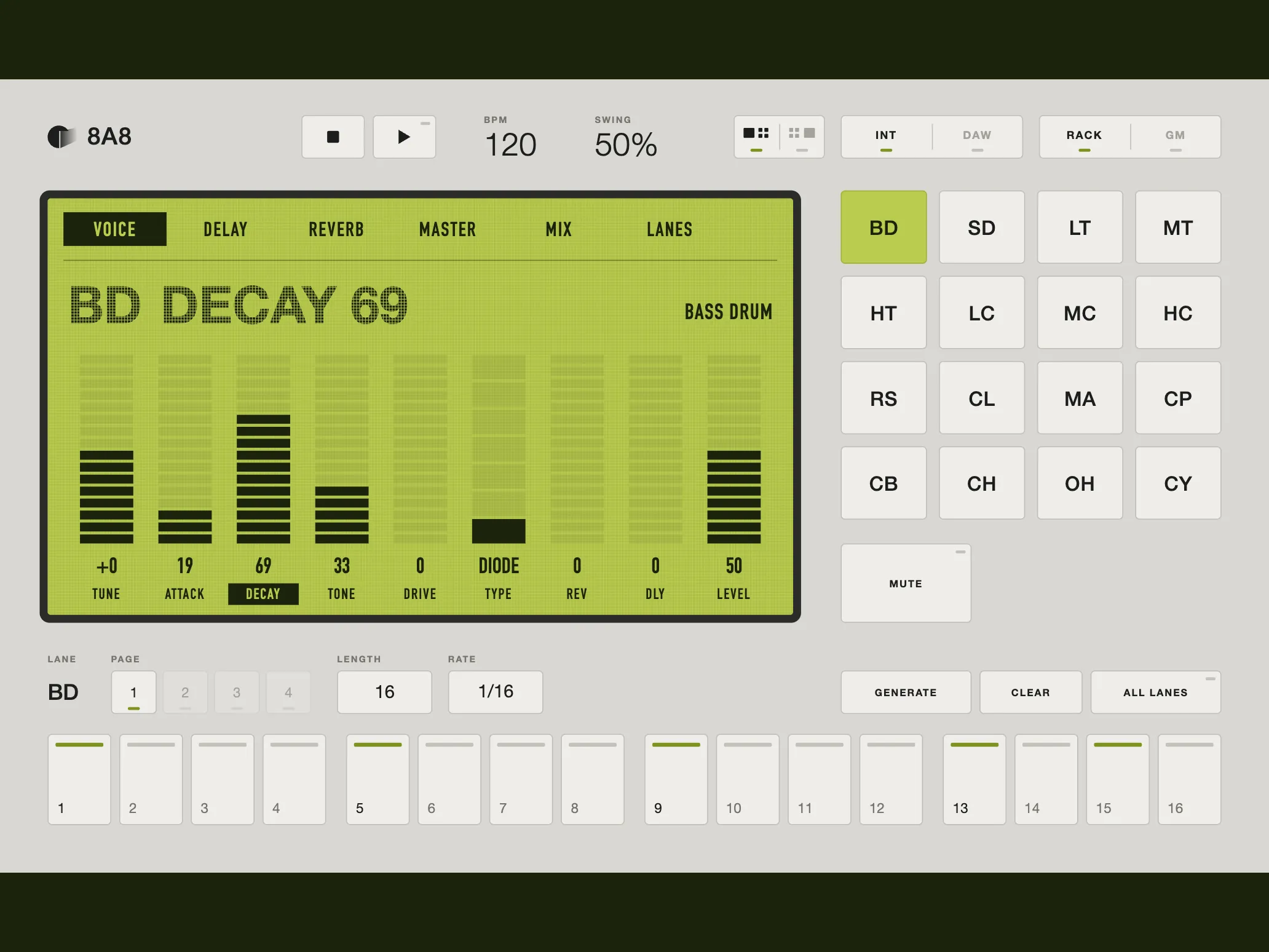 8A8, Quadr90 skin, light theme