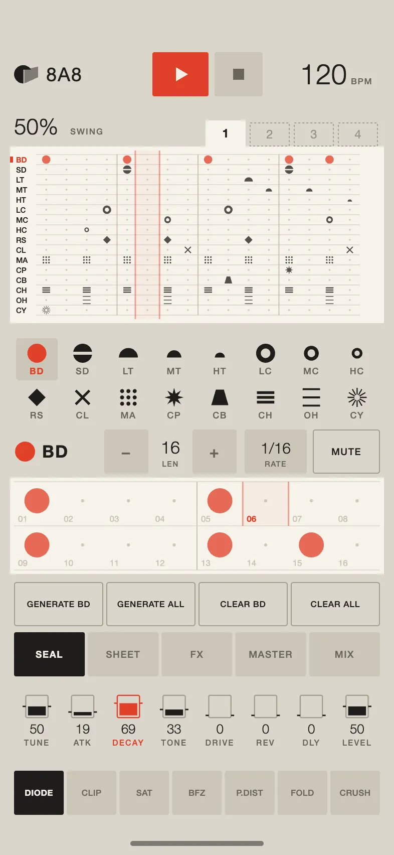 8A8, Hanko skin, light theme