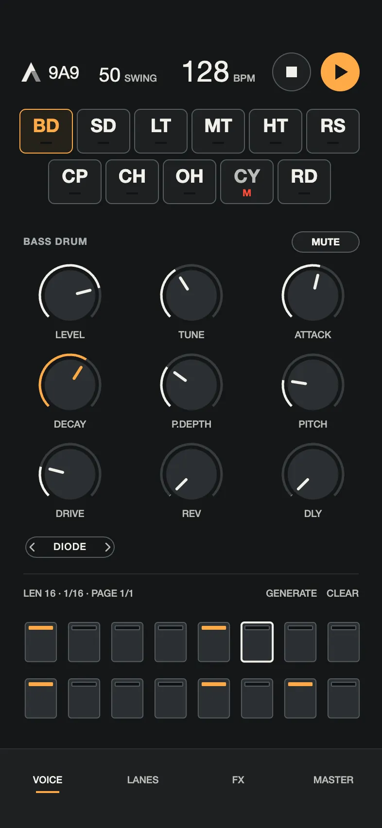 9A9 on iPhone, Lumen skin