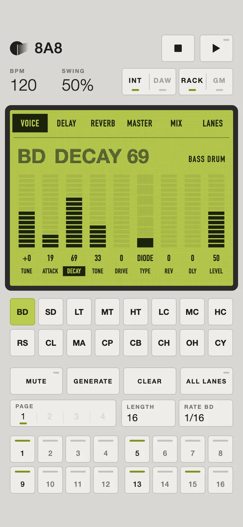 8A8, Quadr90 skin, light theme