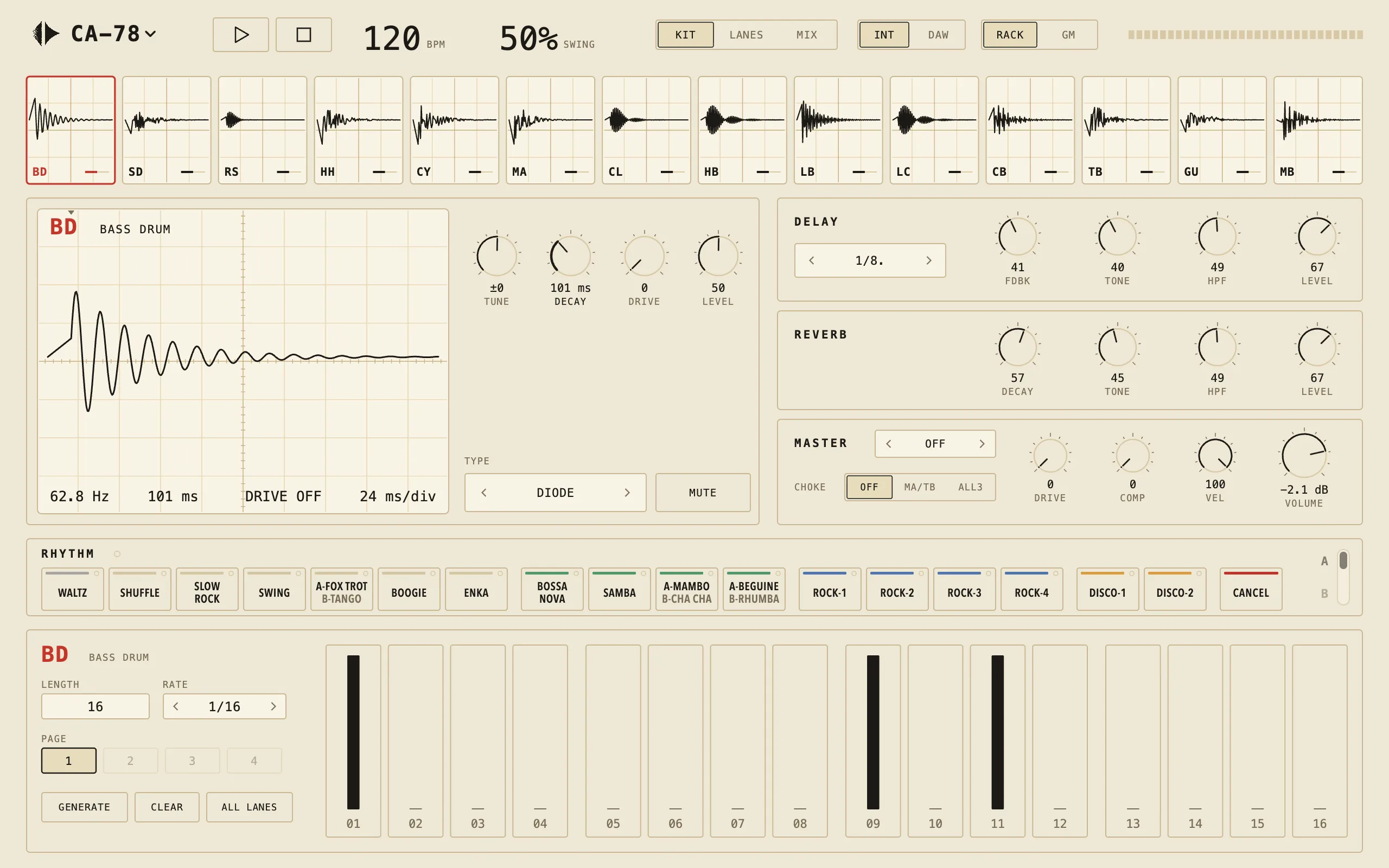 CA-78, Phosphor skin, light theme