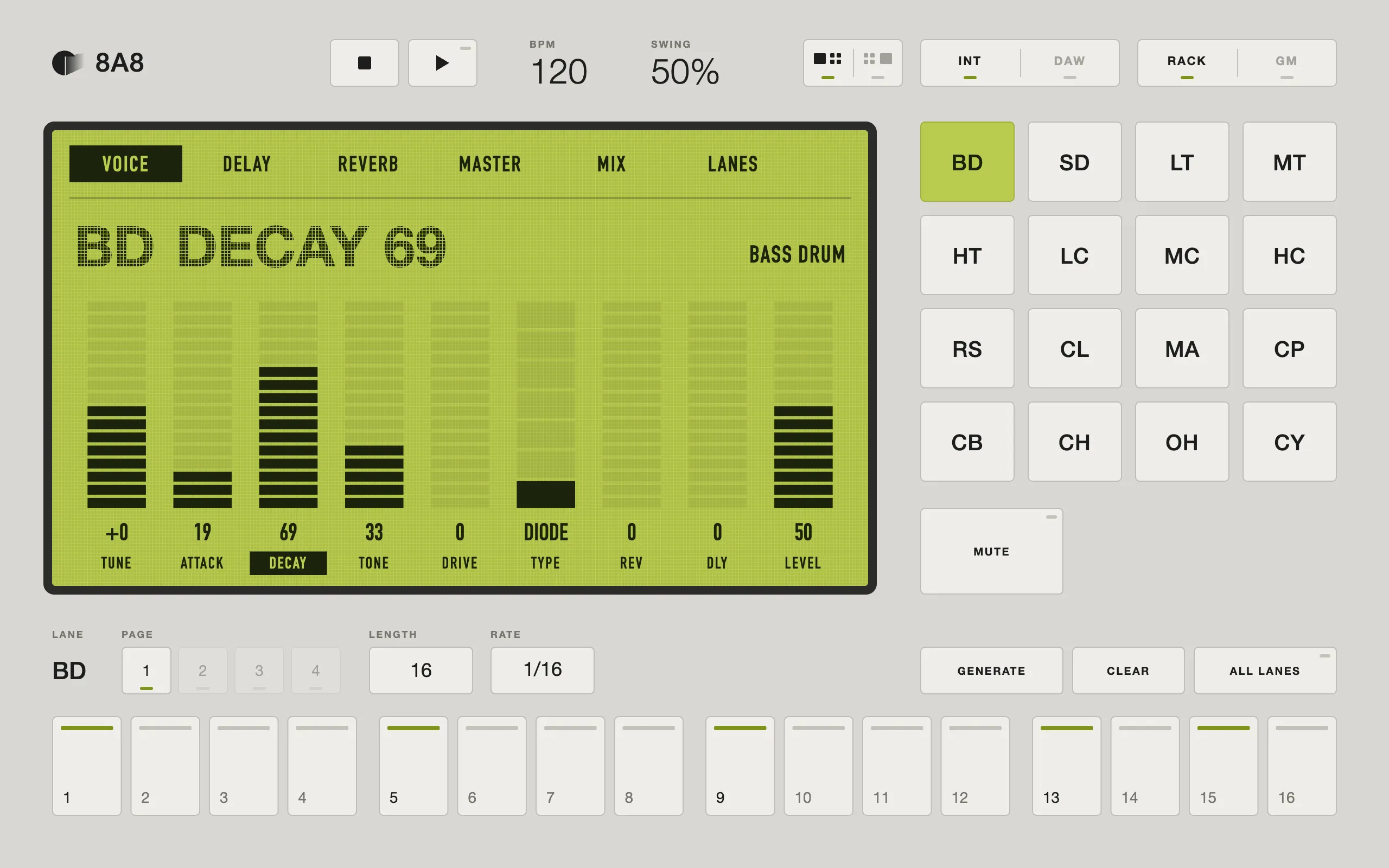 8A8, Quadr90 skin, light theme