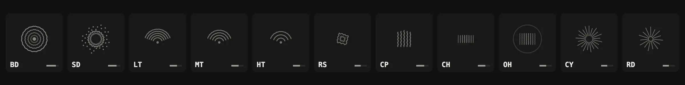 9A9, Glyph skin, dark theme